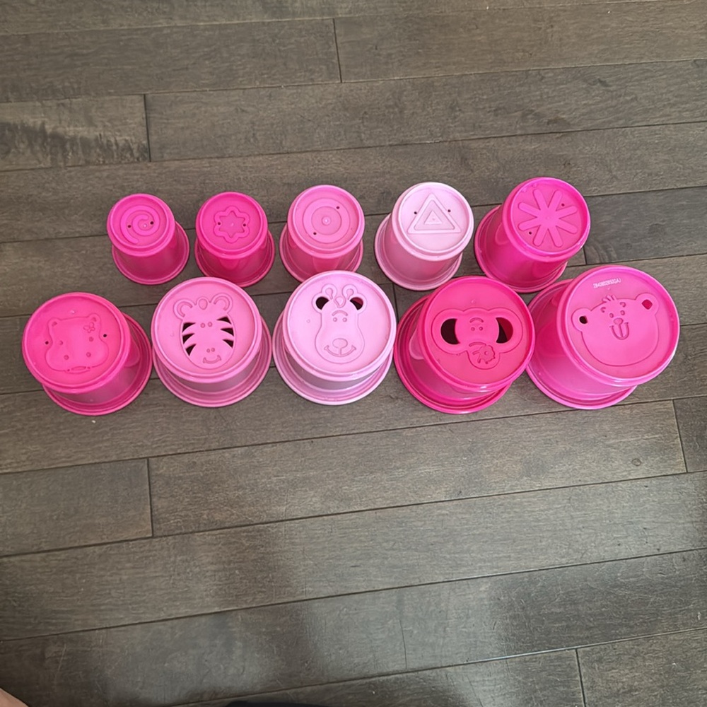 Pink Stacking Cups - Picture 2 of 2